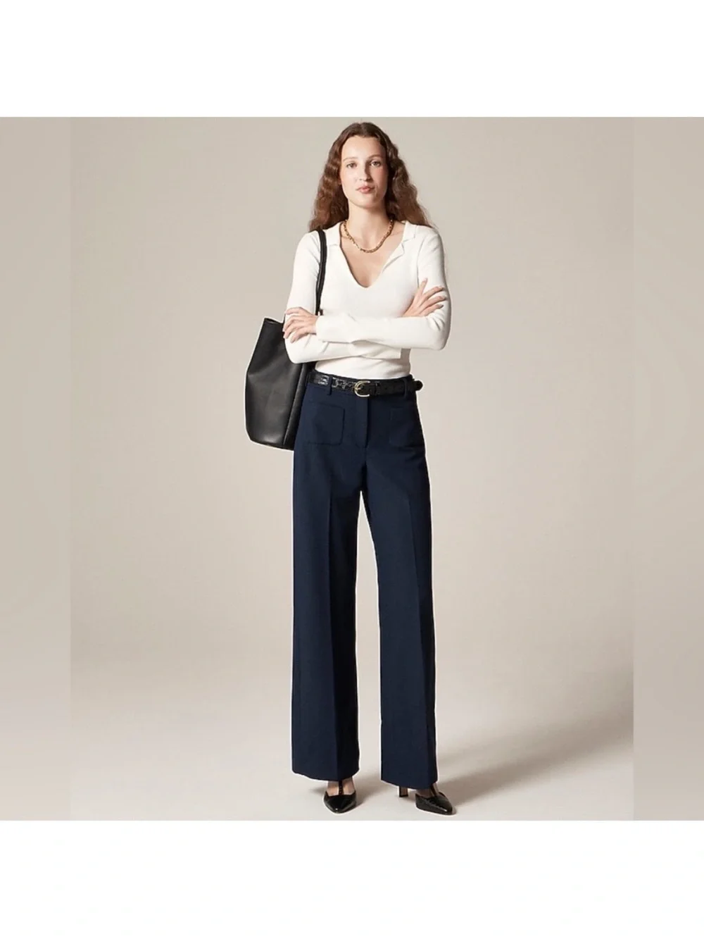 NWOT J. Crew | Carolina pant in four-season stretch | Navy | Size 6 (hemmed)